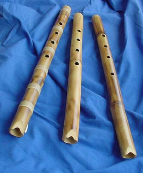 Non-Root Shakuhachi, Alto size, one with bindings