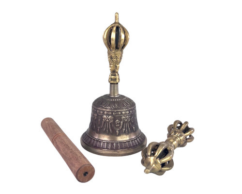Xl Buddhist Spiritual Tibet Bell And Dorje