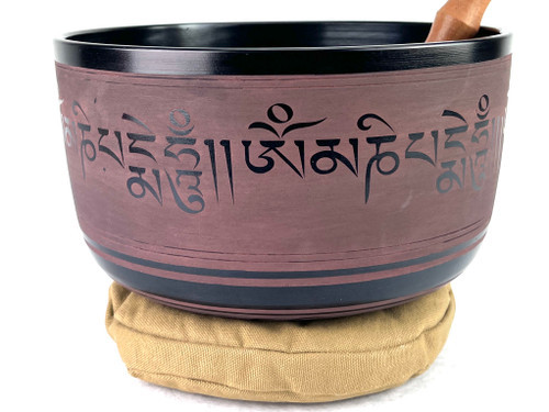 9.75" F/G Note Cast Aluminum Himalayan Singing Bowl #f20800923