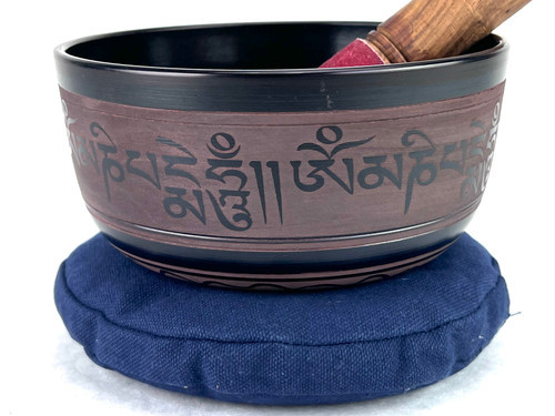 6" G/G# Note Cast Aluminum Himalayan Singing Bowl #g5050923