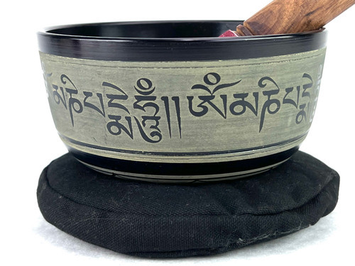 6" G/A# Note Cast Aluminum Himalayan Singing Bowl #g5320923