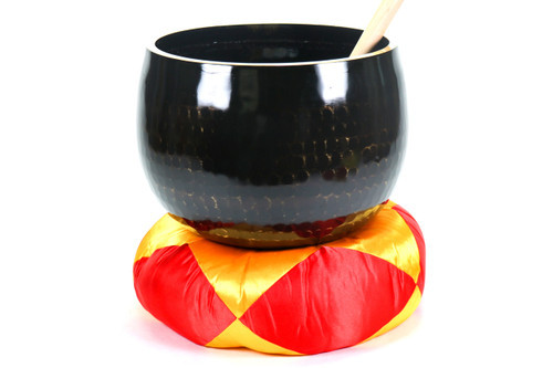 Black 432Hz A# Note Japanese Style Rin Gong Singing Bowl 11" -40 cents  66000540