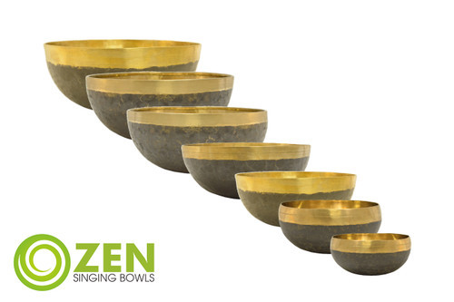 4.75-11" 7-Note Zen Master Meditation Series Singing Bowl Set -set2 cents